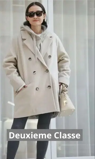 Short Double 코트 Deuxieme Classe 36 베이지