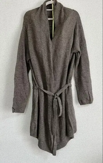 무인양품 가디건 캐시미어 실크 혼방 벨트 포함