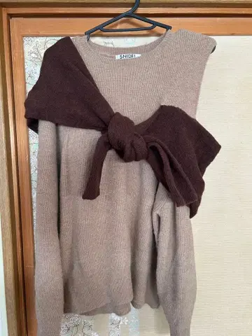 SNIDEL 베이지 브라운 스웨터 긴팔