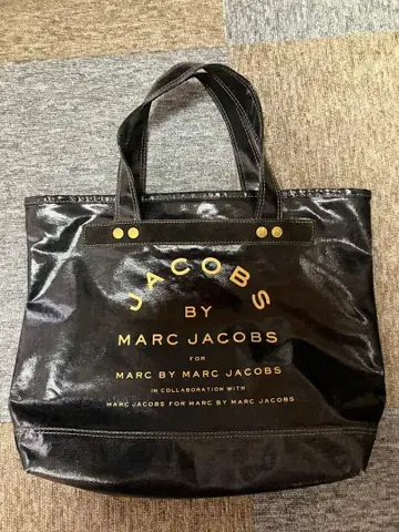 MARC JACOBS 로고 블랙 토트백