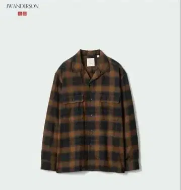 유니클로 JW ANDERSON 브러쉬드 코튼 오버 사이즈 셔츠 L