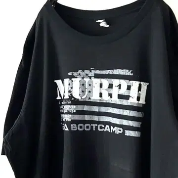캔버스 MURPH BA 부트 캠프 T셔츠 XL 블랙 구제 의류