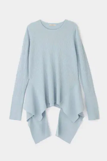 LE PHIL 루필 불규칙 헴 니트 색소폰 블루