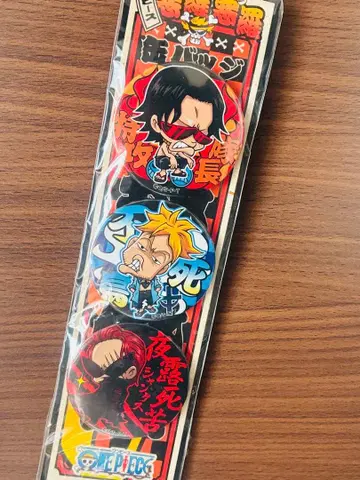 원피스 악라악라(오라오라) 캔뱃지 3개 세트