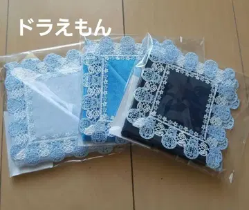 치카자와 레이스점 타월 손수건 도라에몽 3장 세트 미사용 새상품 완판템