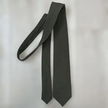유나이티드 애로우즈 다크 그레이 카키 심플 넥타이