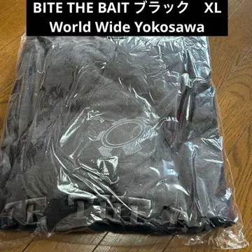 [ 새상품 ] 세계의 요코사와 후디 BITE THE BAIT 블랙 XL
