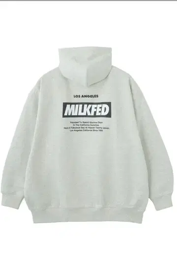 MILKFED. 후드 부착 지퍼 후드티