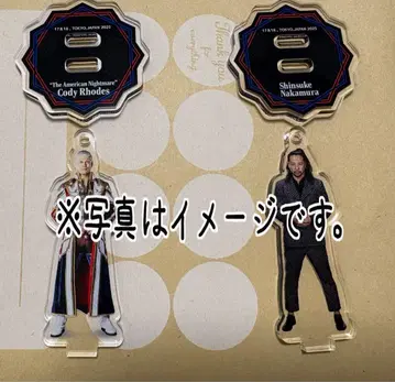 [장미 가능] WWE 아크릴 키체인 스탠드 나카무라 신스케 코디 로즈