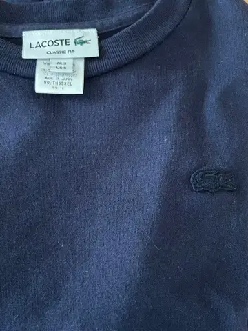 새상품급 LACOSTE CLASSIC FIT 긴팔 셔츠 네이비