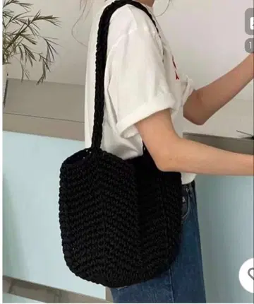 MAISON BREEZE 뜨개질 토트백