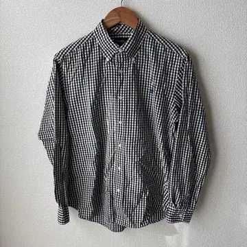 Gymphlex 깅엄 체크 버튼 다운 셔츠 L 사이즈