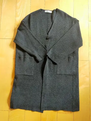 니트 코트 다크 그레이 XL