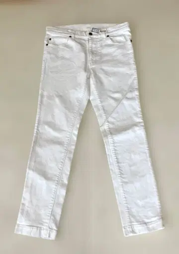 새상품급 1piu1uguale3 팬츠 데님 화이트 V L