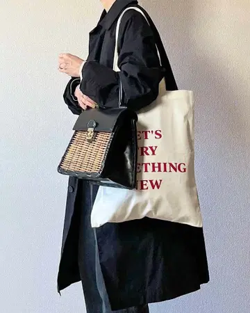 [ Canaria Style ] 로고 프린트 토트백 미사용품