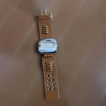 ALMARY 수동 와인딩 아날로그 시계 브라운 가죽