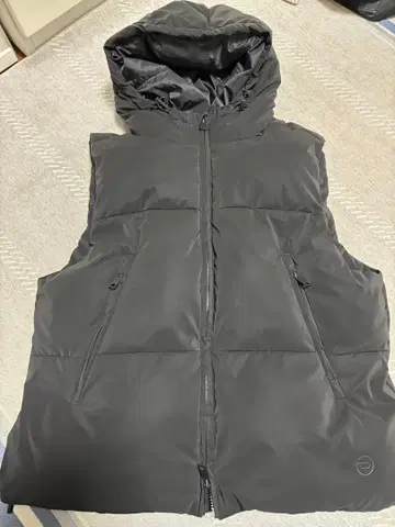 ZARA 남성용 다운 베스트 충전솜 후드 자켓 XL