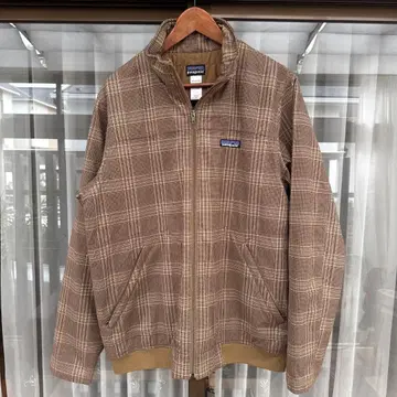 파타고니아 체크 무늬 크리건 자켓