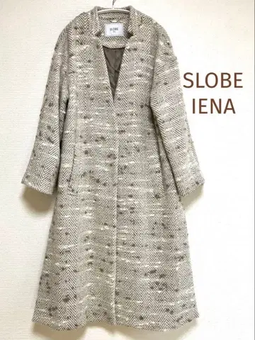[컨디션 최상] SLOBE IENA 트위드 오버코트