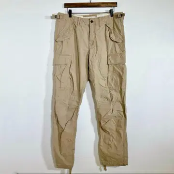 H&M 에이치앤엠 카고 팬츠 레귤러 핏 베이지