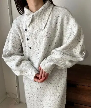 Bab 네프 스트레이트 라인 니트 원피스 S