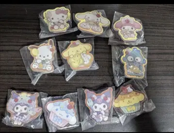 10종 세트 산리오 캐릭터즈 쿠루쿠루 아쿠아 크리스탈