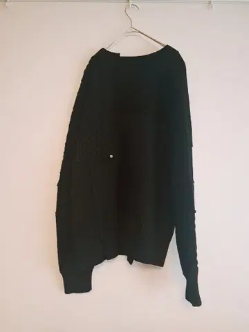 sacai 패치워크 니트 스웨터 사이즈 2 블랙