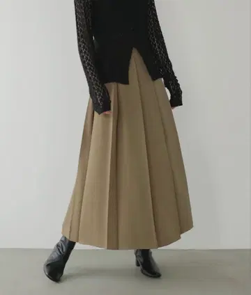 LIAN / 플리츠 슬릿 스커트 택 포함 새상품