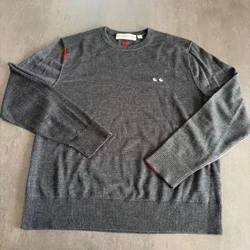 미사용 새상품 ANYA HINDMARCH 그레이 L 크루넥 스웨터