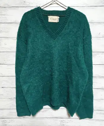 Brian Mat Neil 모헤어 혼방 니트 그린 vintage 60s