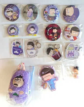 오소마츠 6쌍둥이 캔뱃지 아크릴 키링 마스코트 이치마츠