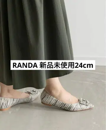 새상품 RANDA 비쥬 버클 펌프스 24cm