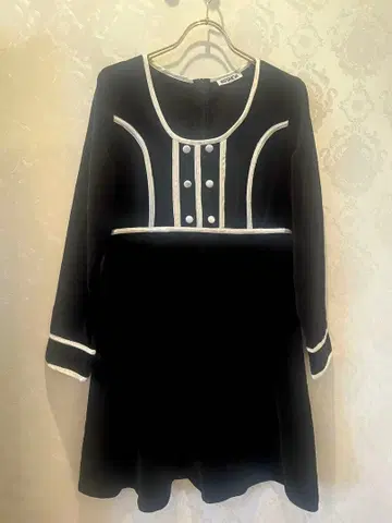 Batsheva 바트셰바 트리밍 원피스 블랙