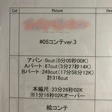 [사랑은 쌍둥이로 나누어지지 않아] #5 콘티 116장