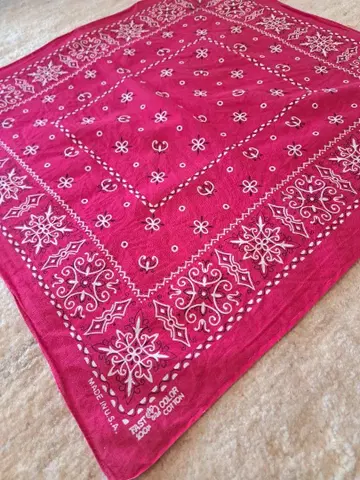 반다나 패스트 컬러 빨간색 FAST COLOR 트렁크 업 코끼리