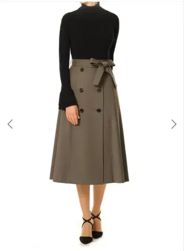 새상품 AVENIRETOILE 트렌치 스커트 38