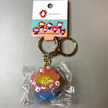 새상품 산리오 미야쿠미야쿠 콜라보 클리어 키링 폼폼푸딩 오사카 만박