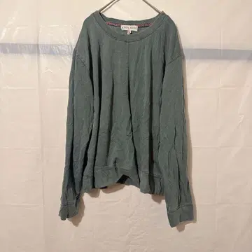 새상품급 KNOX ROSE 그린 긴팔 T셔츠 [ XL ] 밑단 디자인