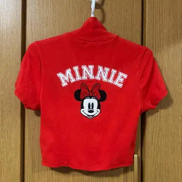 포에버21 미니 서킷 점퍼 집업 반팔 빨간색