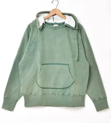 택 포함 새상품 Backers 후가공 후드티 빈티지 가공 그린