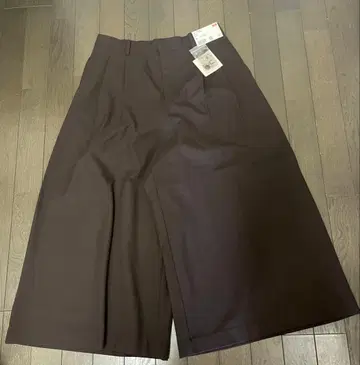 미사용 새상품 [ UNIQLO:C ] 큐롯 38 DARK BROWN XL