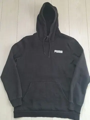 PUMA 블랙 후드티 남성용 사이즈 M