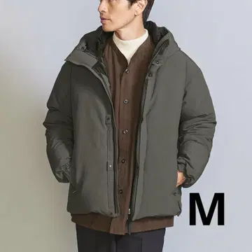 BEAUTY&YOUTH 코마츠 마테레 릴랙스 다운 자켓 M 올리브