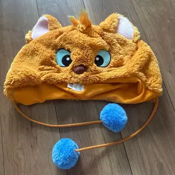 고양이 귀 플리스 모자 폼폼 포함