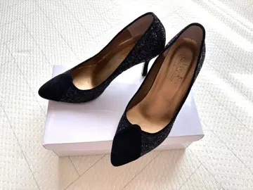 블랙 스팽글 하이힐 약 8cm 야마다야 스콧 클럽