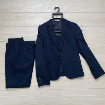 다크 네이비 수트 셋업 스트레치 소재
