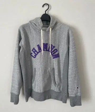 Champion 그레이 후드티 L