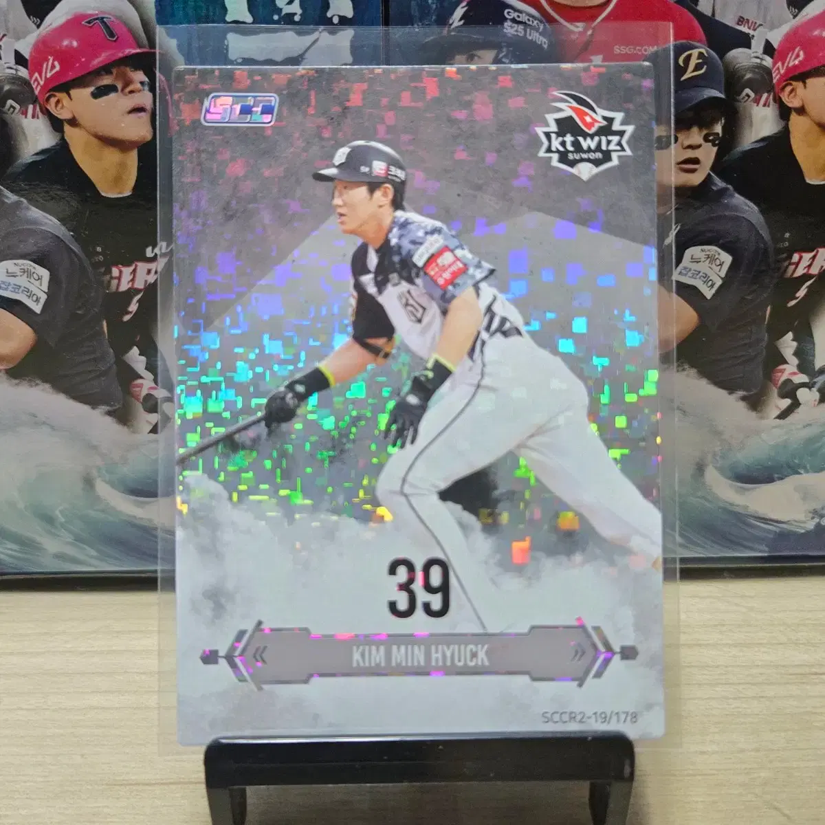 2019 scc kbo Regular 2 KTキム・ミン 印刷サイン 出品
