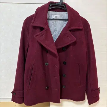 멘즈 빅이 버건디 피 코트