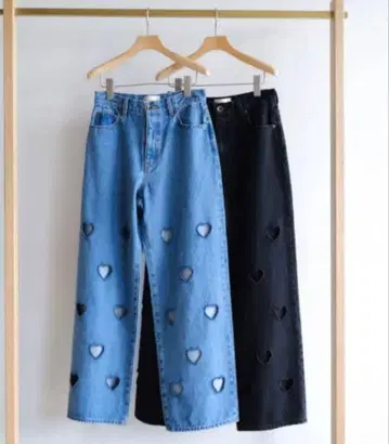 SeaRomlynn 시루무린 하트 데님 블루 23인치 S 사이즈